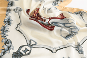 women's artificial silk square scarf, view 3 - MRSLM