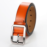 Men's retro leather pin buckle belt, view 3 - MRSLM
