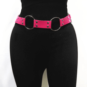 punk style concave waist belt, view 2 - MRSLM