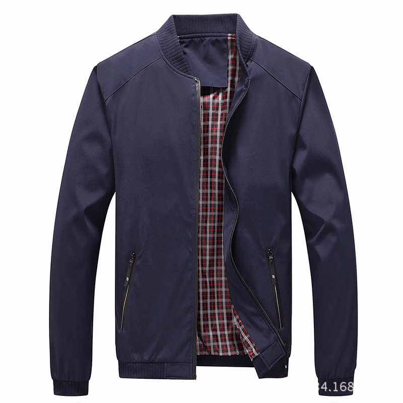 men's loose casual zip jacket, view 4 - MRSLM