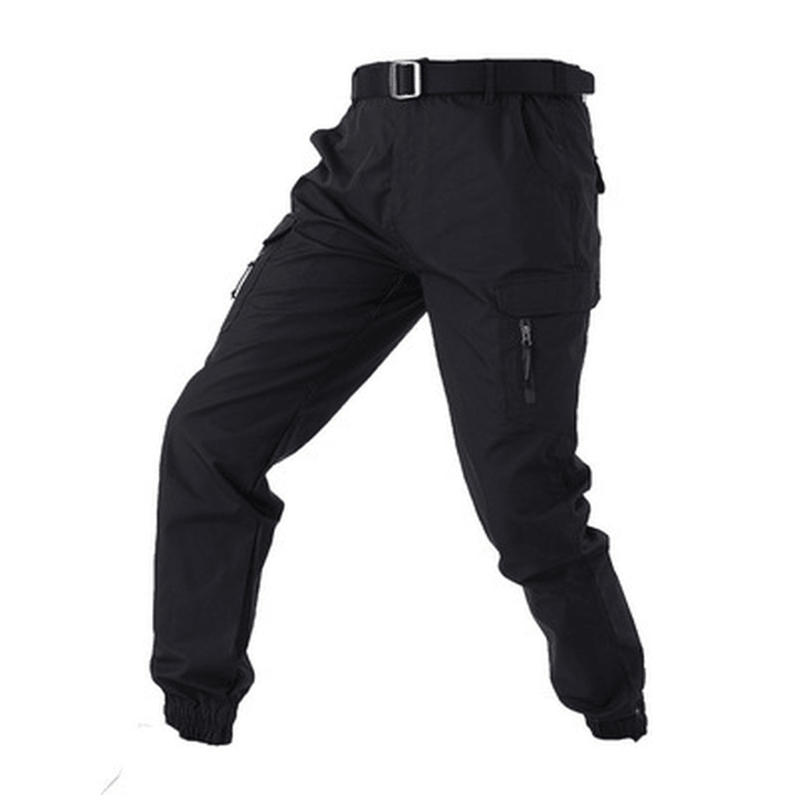 Camouflage Tactical Pants Lattice Fanshui 65 35 Plaid Tactical Pants Drawstring Feet - MRSLM