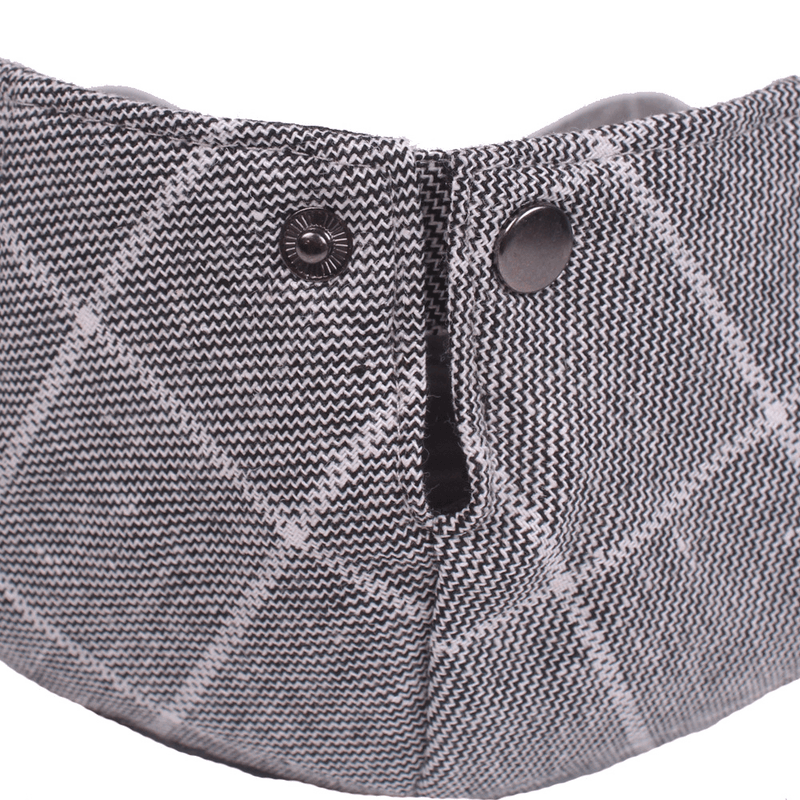 Men's cotton plaid cap, view 10 - MRSLM