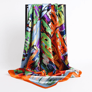 retro silk satin square scarf, view 21 - MRSLM