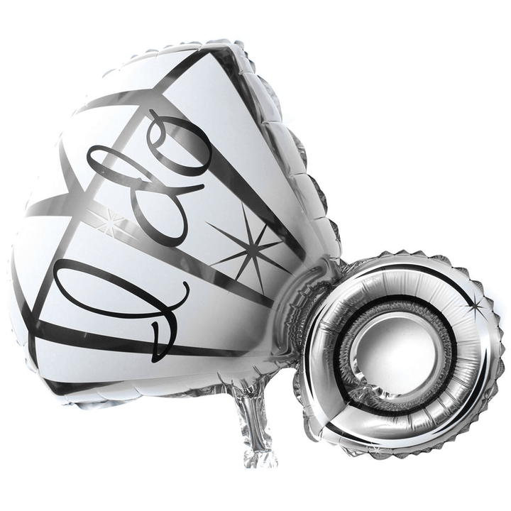 Big Diamon Ring Aluminum Foil Balloon I DO Balloons Proposal Valentine Wedding Party Decoration - MRSLM