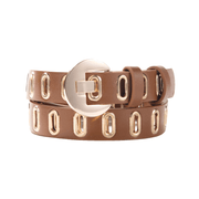 women's punk style decorative pin buckle belt, view 4 - MRSLM