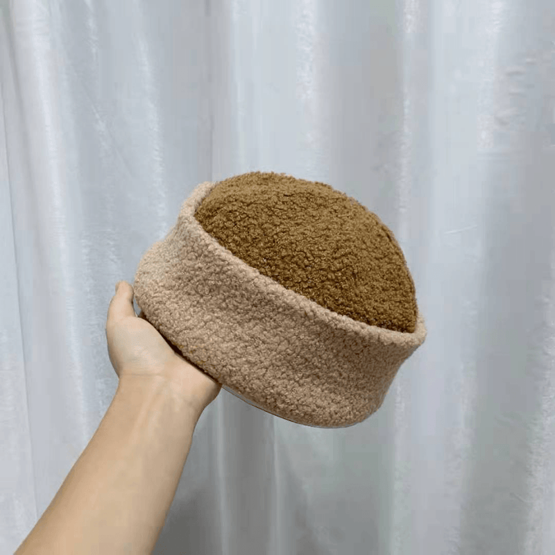 lamb wool dome hat, view 2 - MRSLM