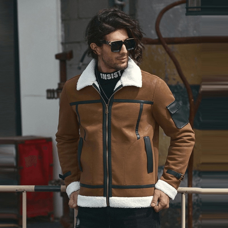 men's PU leather jacket - MRSLM