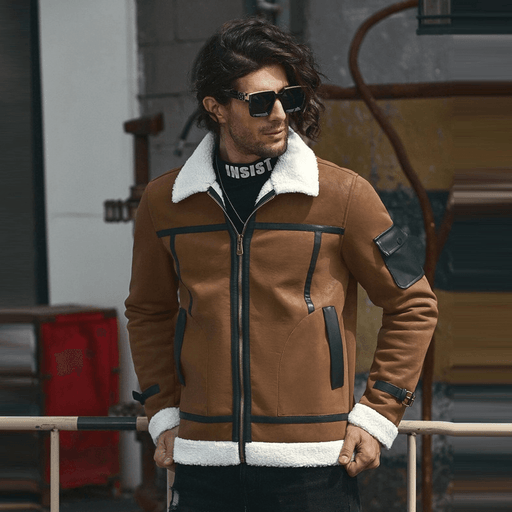 men's PU leather jacket - MRSLM