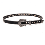 Women's metal rivet belt, view 6 - MRSLM