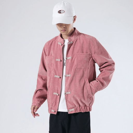 Men's stand-collar corduroy jacket - MRSLM