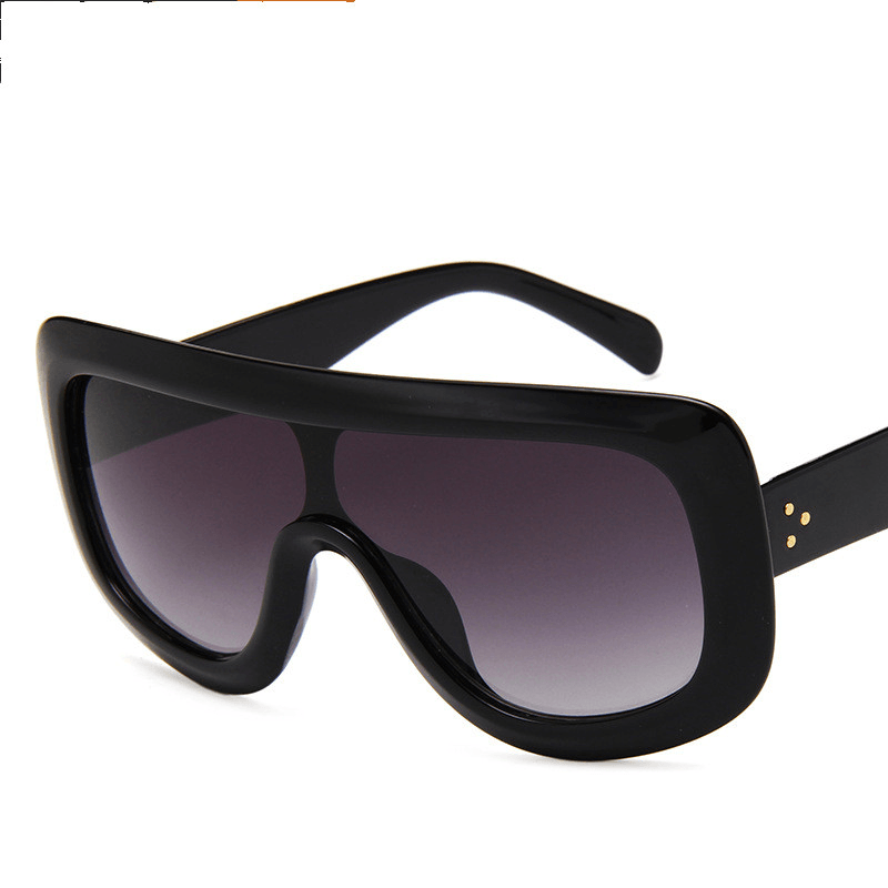retro one-piece big frame sunglasses - MRSLM