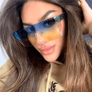 rimless one-piece sunglasses for women, view 10 - MRSLM
