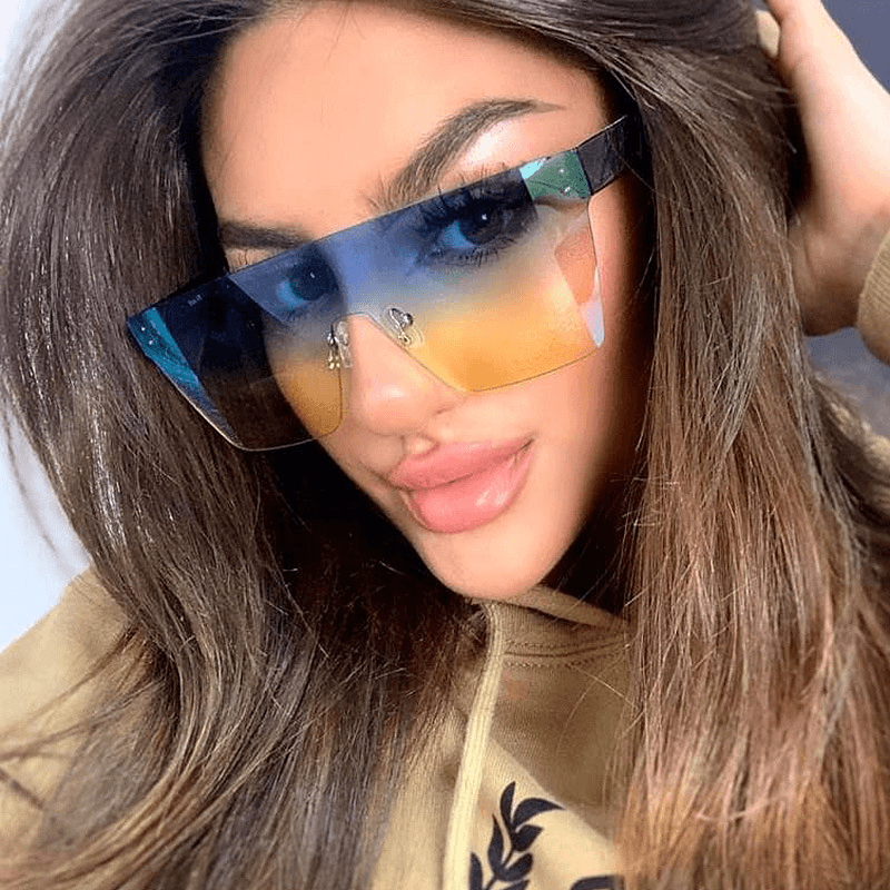 rimless one-piece sunglasses for women, view 10 - MRSLM