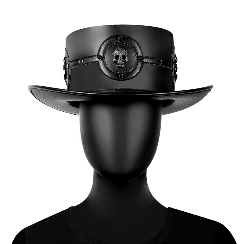 faux leather top hat - MRSLM
