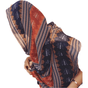 fringed ethnic cotton linen scarf - MRSLM