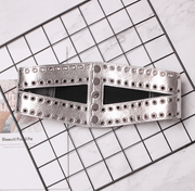 Women's rivet elastic wide waistband, view 4 - MRSLM