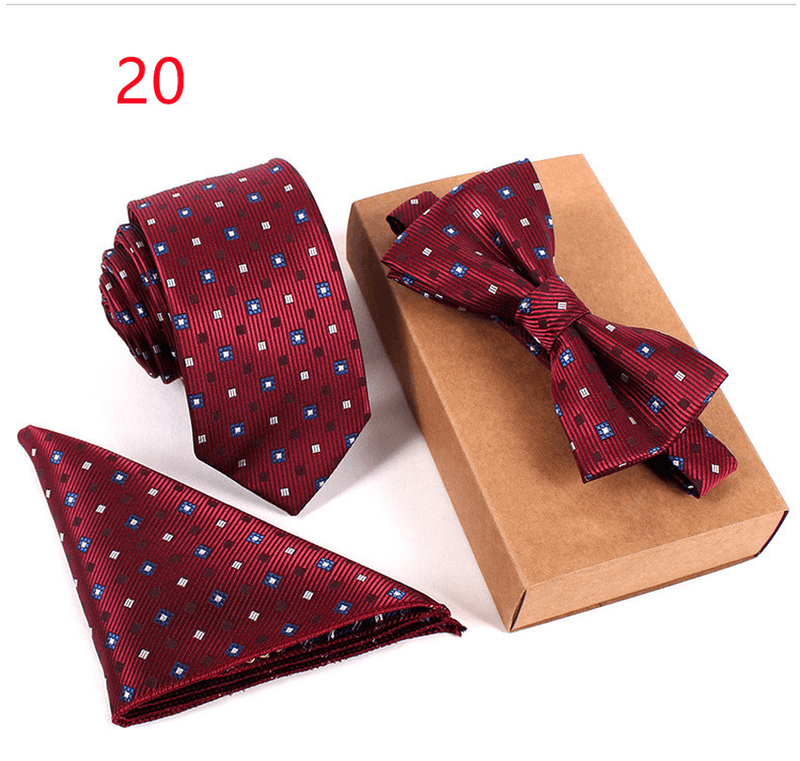 checked business bow tie, view 19 - MRSLM