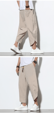 men's striped harem pants, view 4 - MRSLM