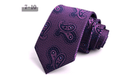 men's striped jacquard necktie, view 13 - MRSLM