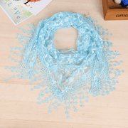 Women's lace fringed scarf, view 11 - MRSLM