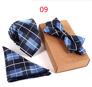 checked business bow tie, view 8 - MRSLM