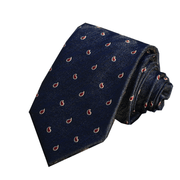 men's 7cm striped jacquard tie, view 4 - MRSLM