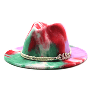 tie-dye felt jazz hat, view 3 - MRSLM