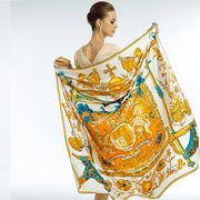 faux silk twill square scarf - MRSLM