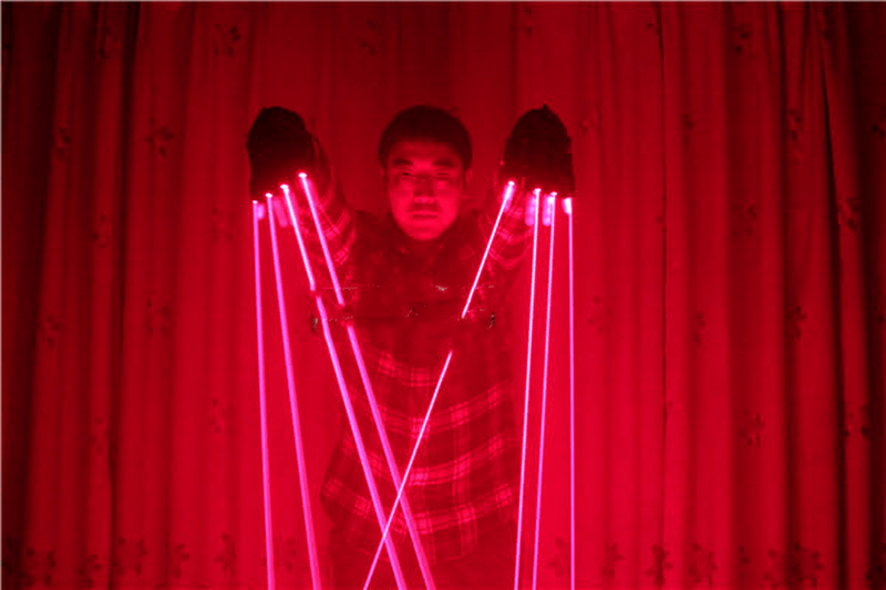 LED laser gloves for dance performance, view 3 - MRSLM