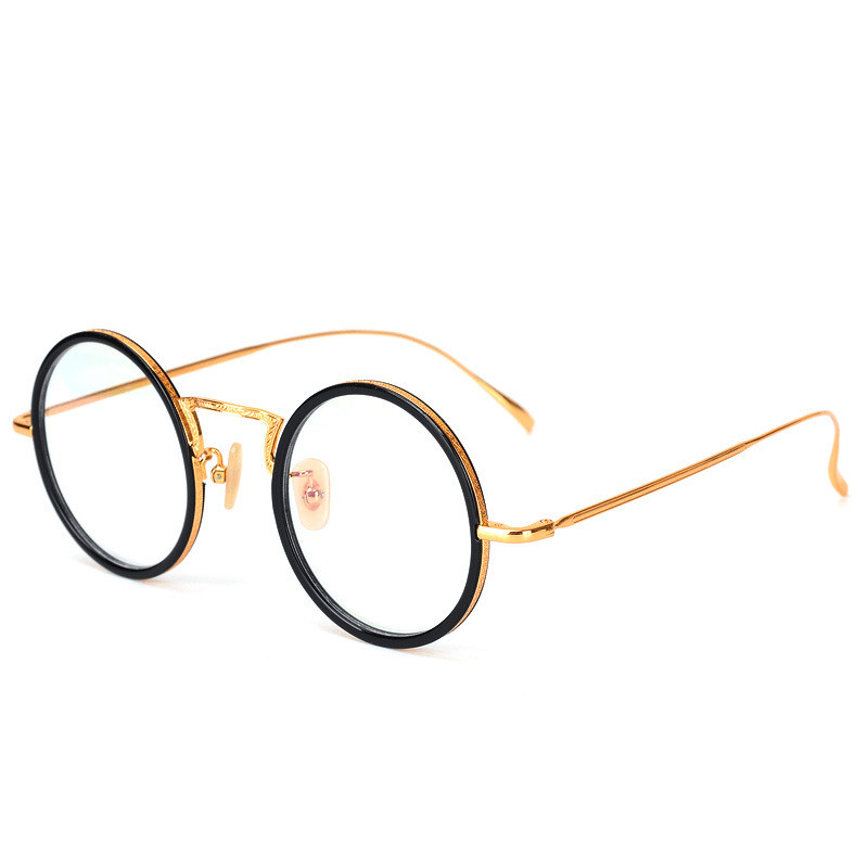 women's round small frame glasses, view 4 - MRSLM