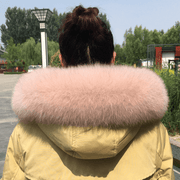 fox fur collar scarf, view 16 - MRSLM
