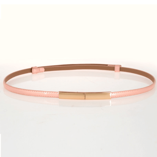 Women's thin leather belt, view 3 - MRSLM