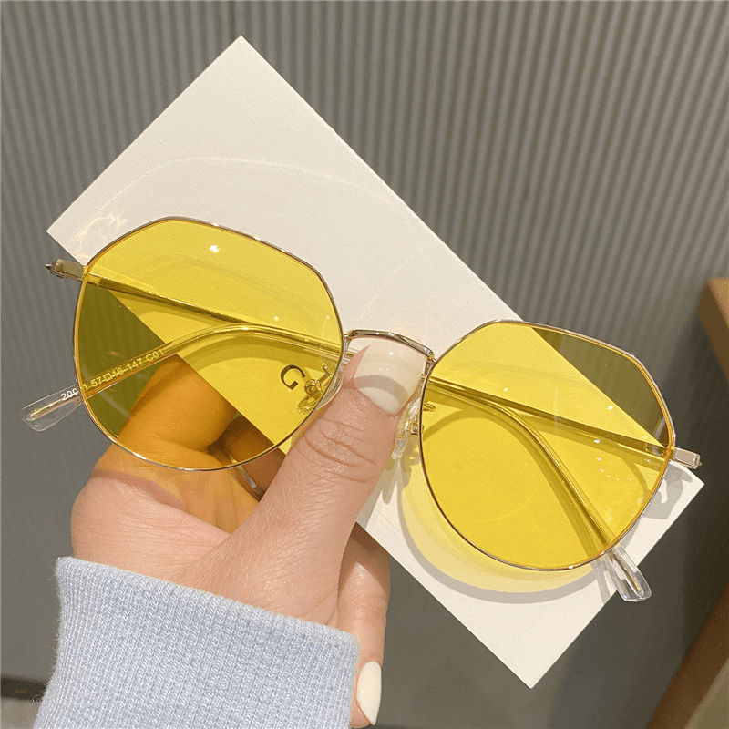 women's polygon gradient sunglasses, view 3 - MRSLM