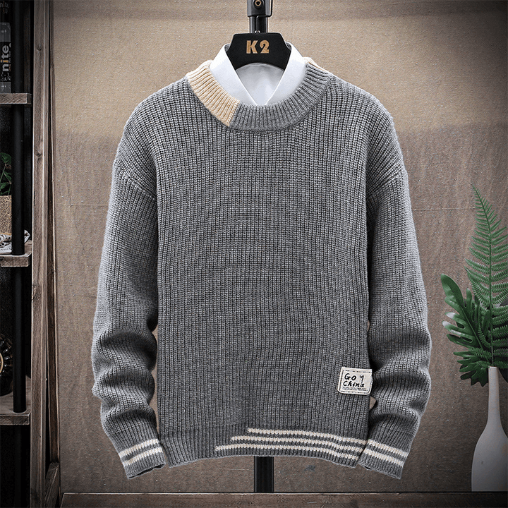 Men's Trendy Casual Long-Sleeved Sweater - MRSLM