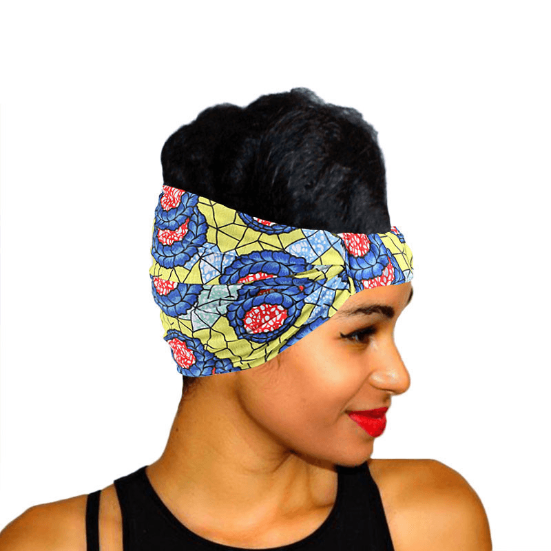 Women's wide printed headband, view 6 - MRSLM
