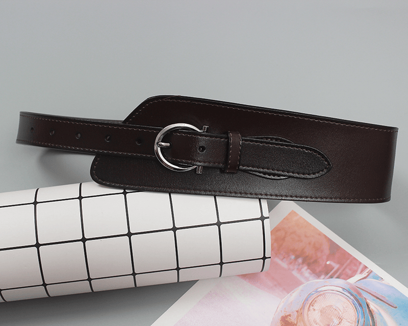Women's retro cowhide waist belt, view 9 - MRSLM