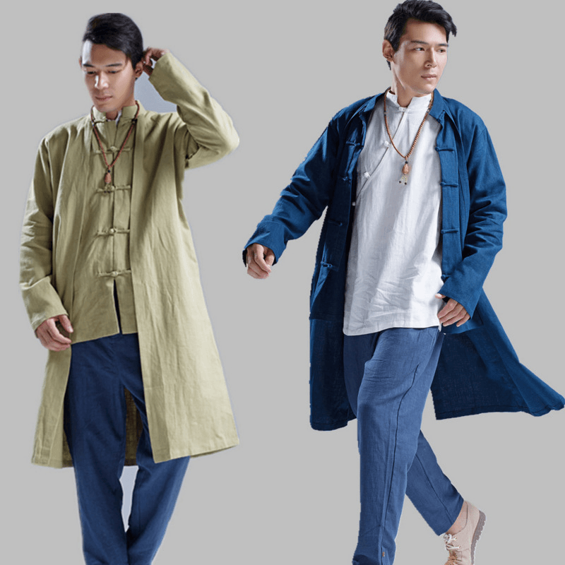 men's loose flax windbreaker - MRSLM