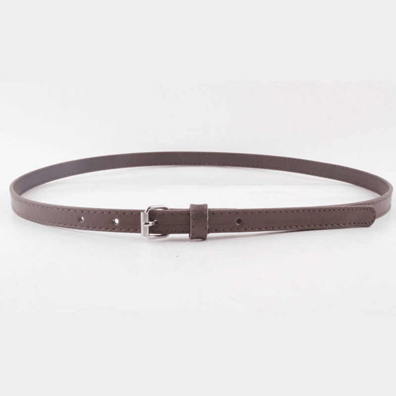 Thin Belt Fashion Belt Small Steel Buckle Belt