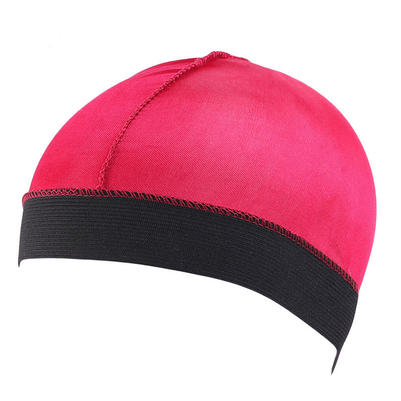 Faux silk night cap elastic headband, view 6 - MRSLM