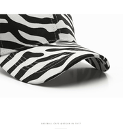 zebra print baseball cap, view 8 - MRSLM