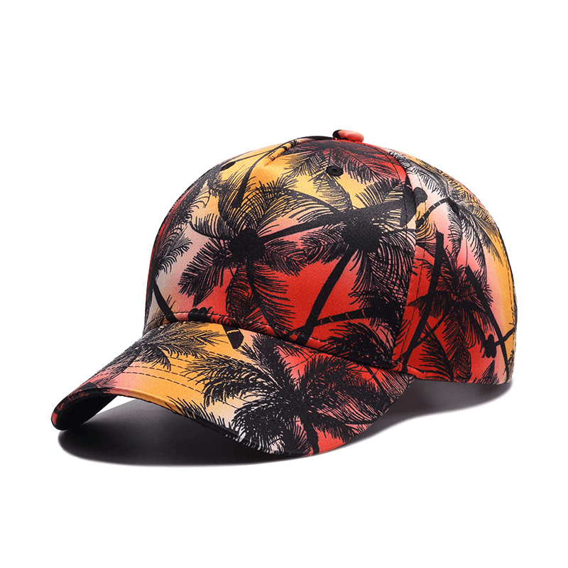 printed coconut pattern cap, view 7 - MRSLM