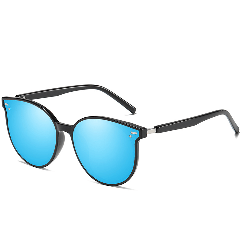 fashion round frame polarized sunglasses, view 5 - MRSLM