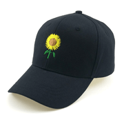 sunflower embroidered baseball cap, view 7 - MRSLM
