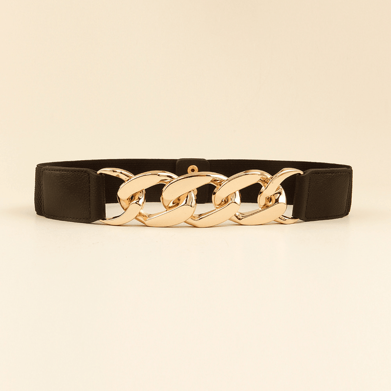 Women's gold silver waist belt, view 7 - MRSLM
