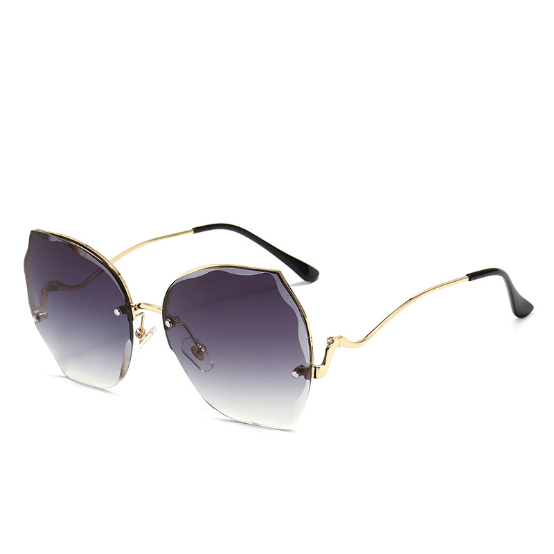 Frameless Cut-Edge Women's Sunglasses, Ocean Lens Sunglasses, Trendy Fashion Color Glasses