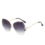 Women's frameless cut-edge sunglasses, view 2 - MRSLM