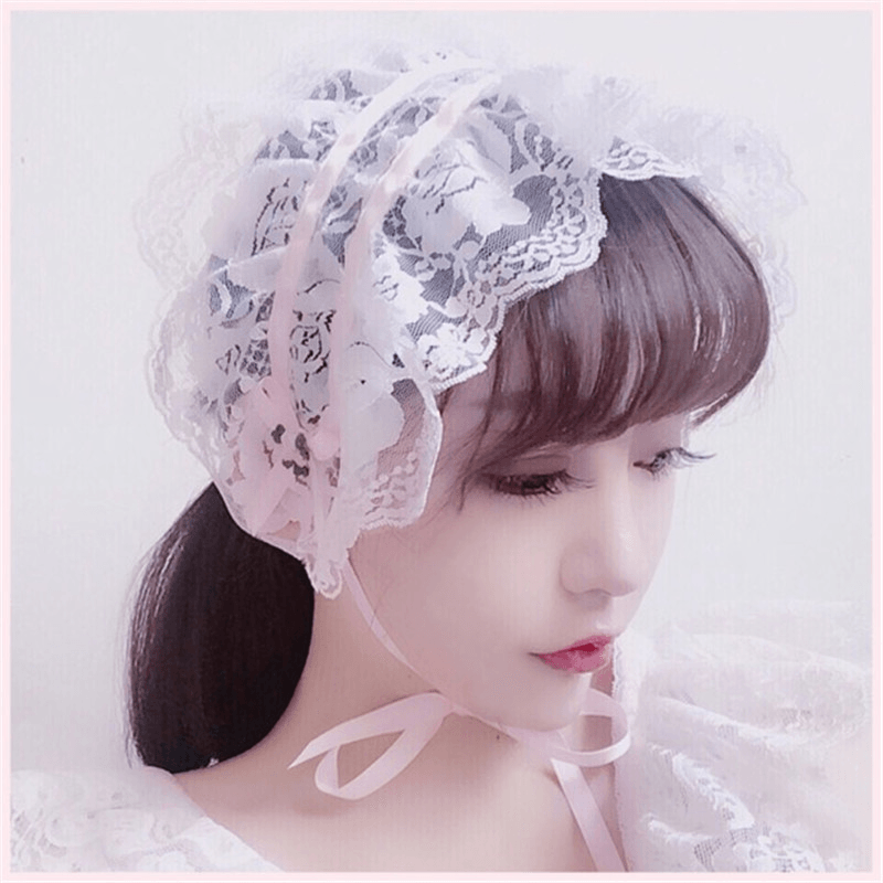 retro doll lace headband - MRSLM