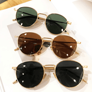 Round polarized metal sunglasses - MRSLM