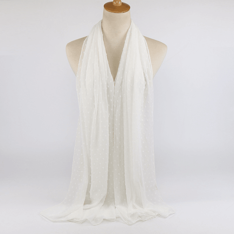 thick chiffon long scarf, view 4 - MRSLM