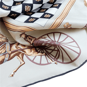 women's mulberry silk twill square scarf, view 6 - MRSLM